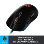 Logitech G403 Hero RGB Gaming Ποντίκι 25000 DPI Μαύρο