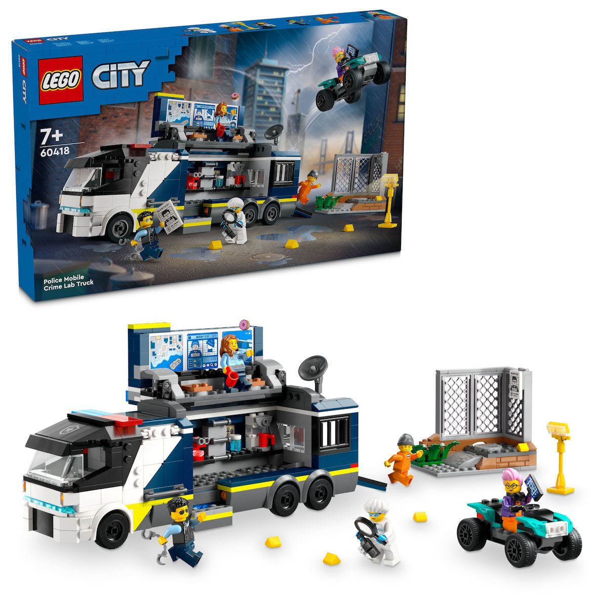 Lego City Police Mobile Crime Lab Truck για 7 Ετών Κωδικός 60418