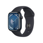 Apple Watch Series 9 Aluminium 41mm Αδιάβροχο με Παλμογράφο Midnight Aluminium Case με Sport Band Midnight S/M