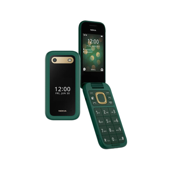Nokia 2660 Flip Dual SIM Κινητό με Κουμπιά Αγγλικό Μενού Lush Green