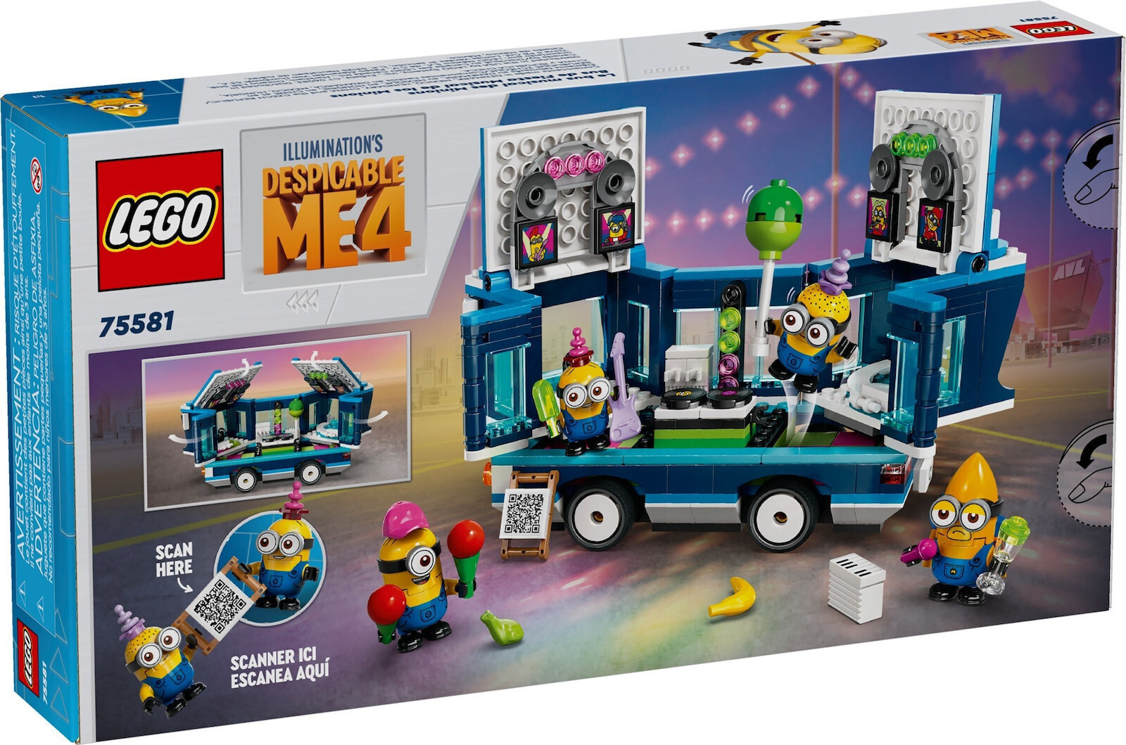 Lego Minions Music Party Bus για 7 Ετών 379τμχ Κωδικός 75581