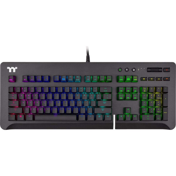 Thermaltake Level 20 Gaming Μηχανικό Πληκτρολόγιο με Cherry MX Speed διακόπτες και RGB φωτισμό Αγγλικό US Titanium