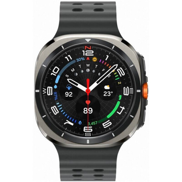 Samsung Galaxy Watch Ultra Titanium 47mm Αδιάβροχο με eSIM και Παλμογράφο Titanium SIlver