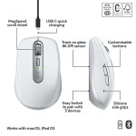 Logitech MX Anywhere 3S Ασύρματο Ποντίκι Pale Grey