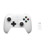 8Bitdo Ultimate 2.4G with Charging Dock Hall Edition Ασύρματο Gamepad για Android / PC Λευκό