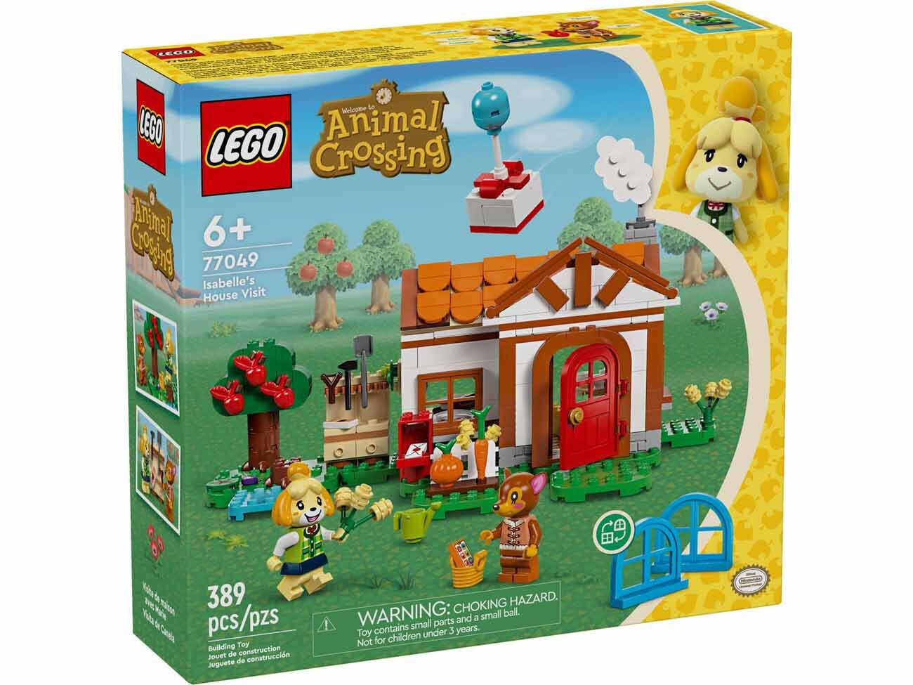 Lego Animal Crossing Animal Crossing Isabelles House Visit για 6 Ετών 389τμχ Κωδικός 77049