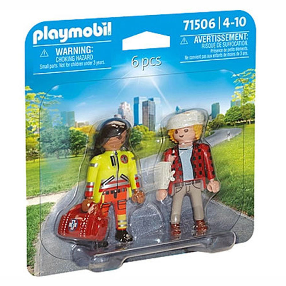Playmobil Duo Pack Διασώστης και Τραυματίας για 4-10 ετών