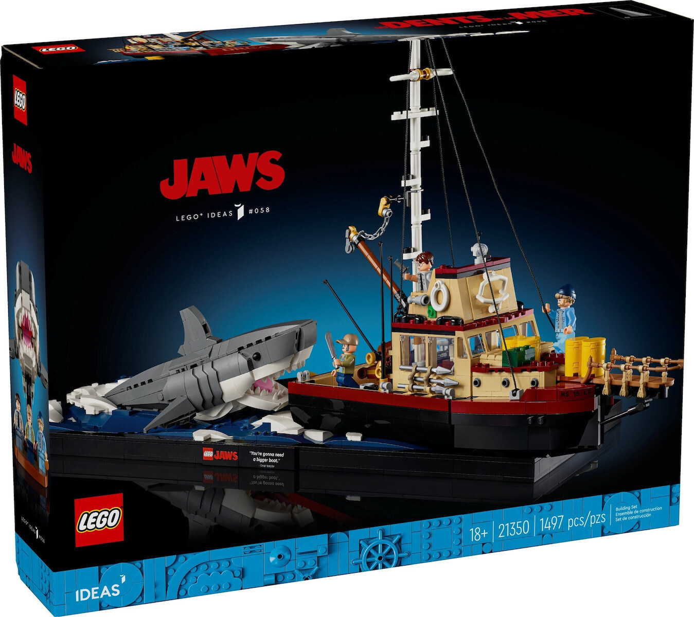 Lego Ideas Jaws για 18 Ετών 1497τμχ Κωδικός 21350