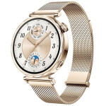 Huawei Watch GT 5 41mm Αδιάβροχο με Παλμογράφο Gold Milanese Strap