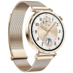 Huawei Watch GT 5 41mm Αδιάβροχο με Παλμογράφο Gold Milanese Strap