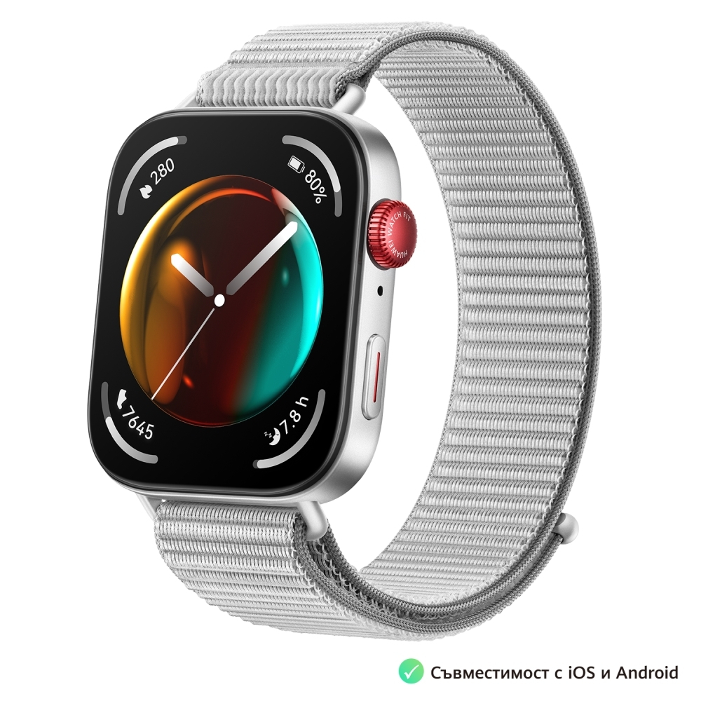 Huawei Watch Fit 3 Aluminium 43mm Αδιάβροχο με Παλμογράφο Γκρι