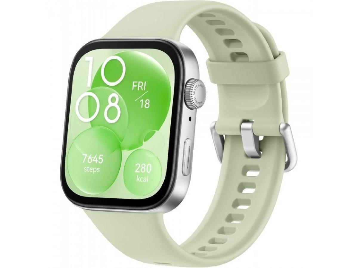 Huawei Watch Fit 3 Aluminium 43mm Αδιάβροχο με Παλμογράφο Πράσινο