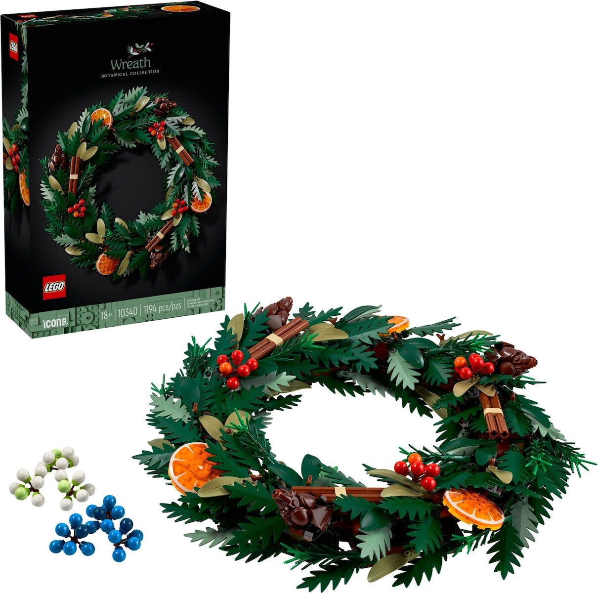 Lego Botanical Collection Christmas Wreath Botanical Collection για 18 Ετών 1194τμχ Κωδικός 10340
