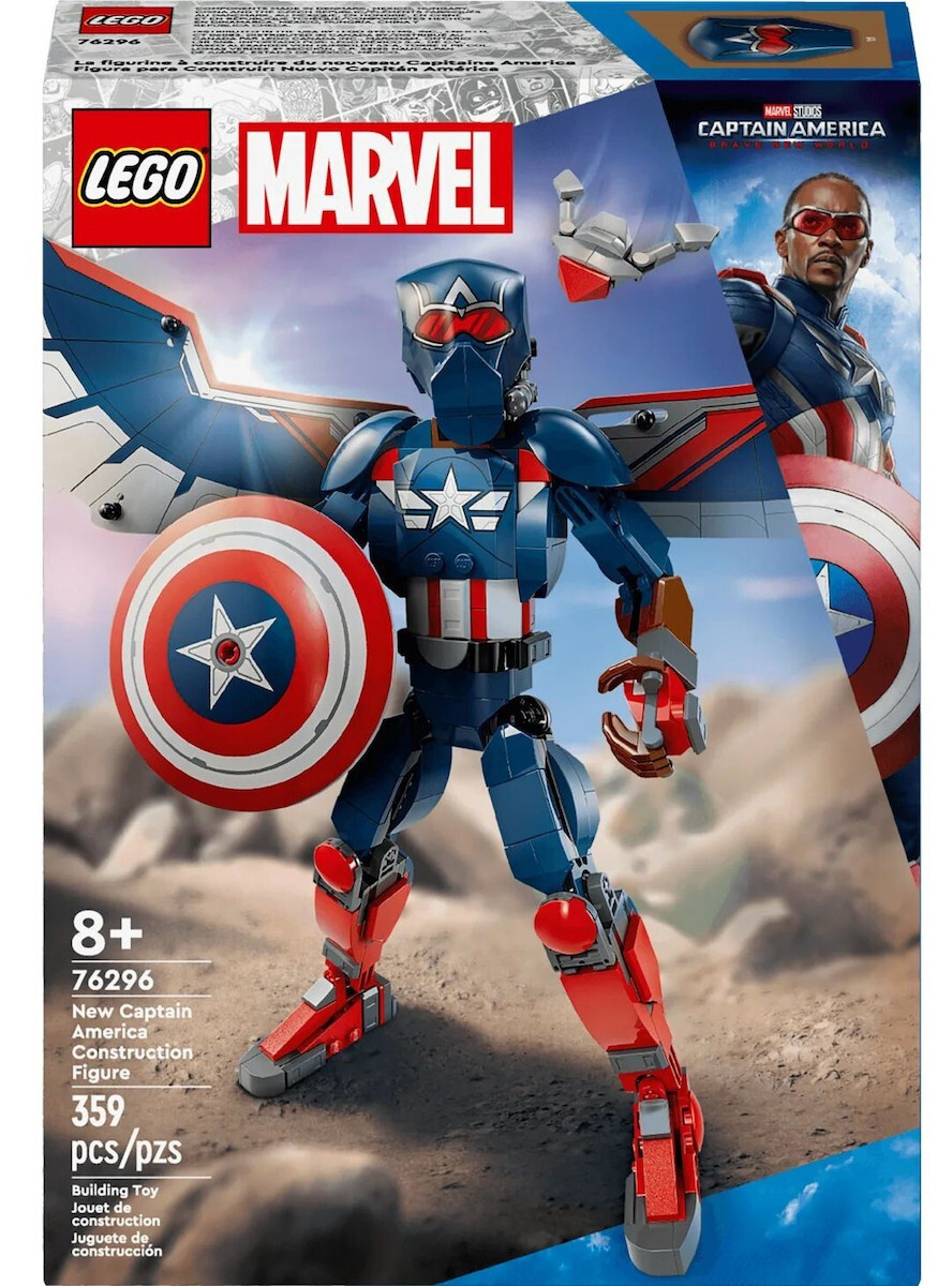 Lego Marvel New Captain America για 8 Ετών 359τμχ Κωδικός 76296