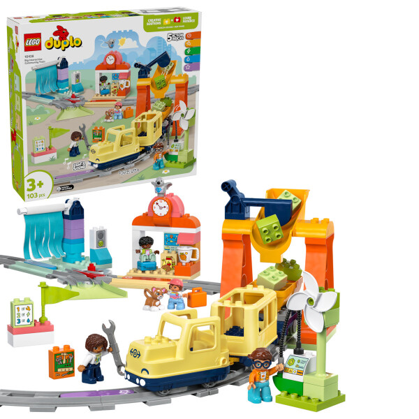 Lego Duplo Big Interactive Community Train για 3 Ετών 103τμχ Κωδικός 10428