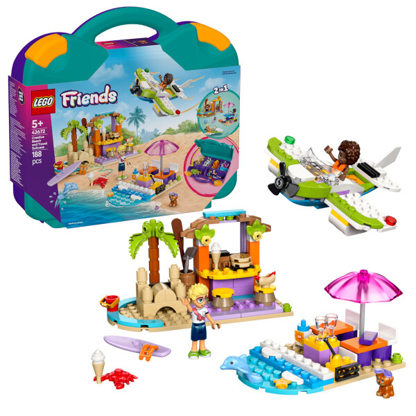 Lego Friends Creative Beach and Travel Suitcase για 5 Ετών 188τμχ Κωδικός 42672