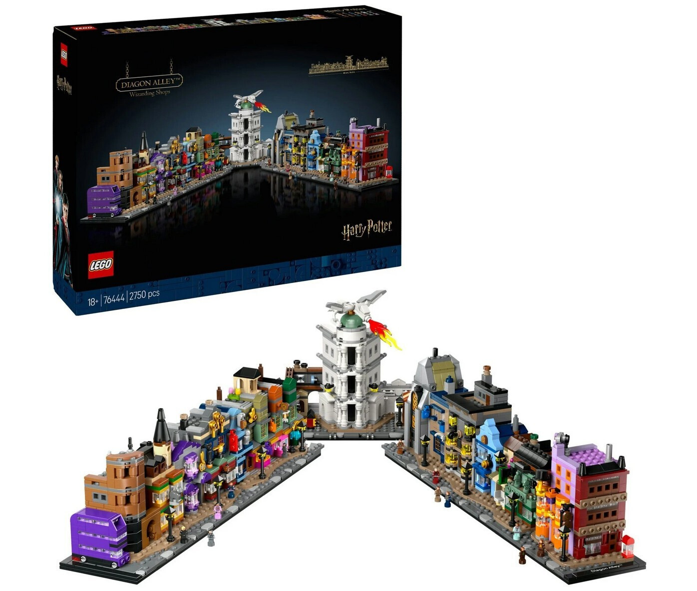 Lego Harry Potter Diagon Alley Wizarding Shops για 18 Ετών 2750τμχ Κωδικός 76444