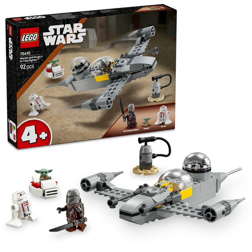 Lego Disney Mando and Grogus N-1 Starfighter για 4 Ετών 92τμχ Κωδικός 75410