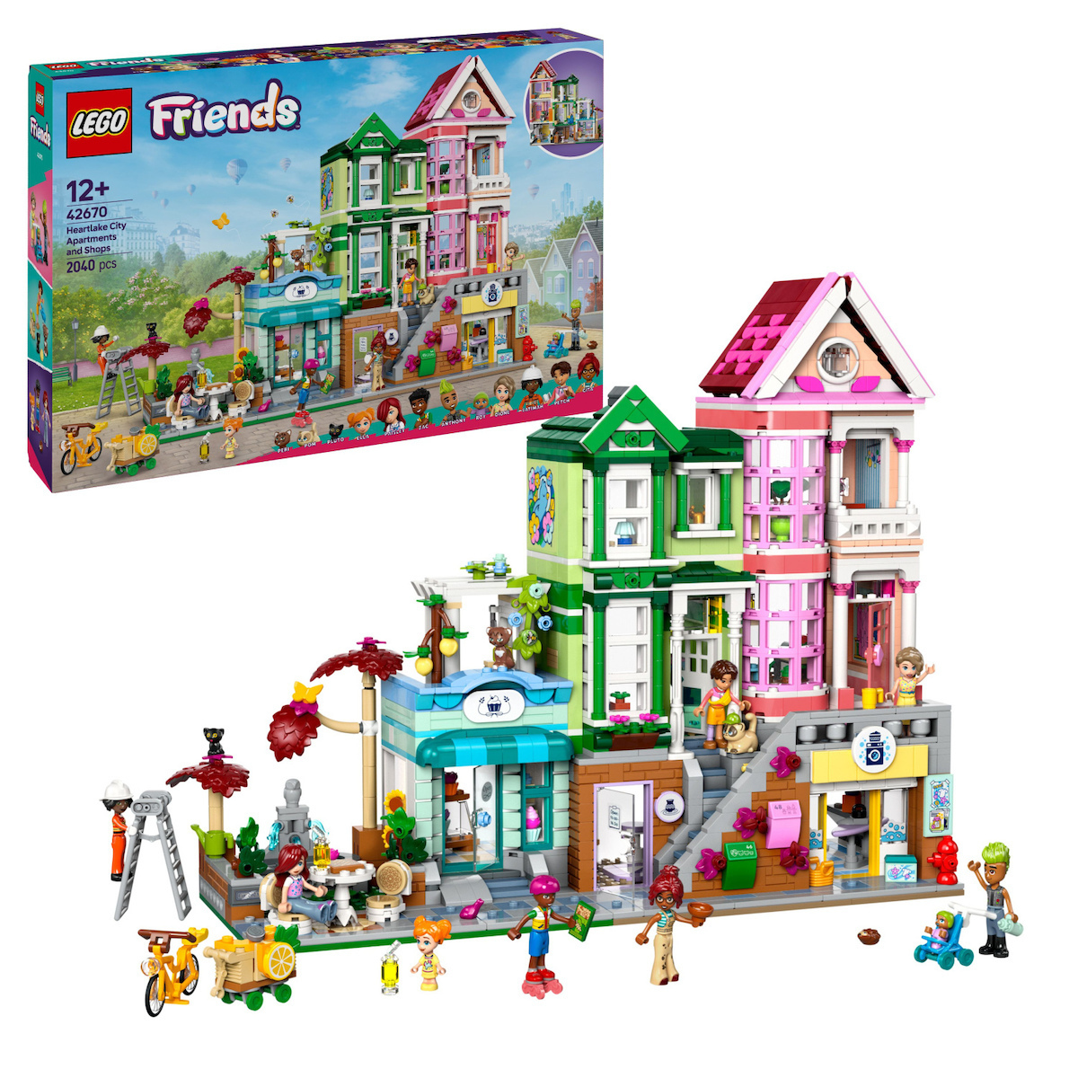 Lego Friends Heartlake City Apartments and Stores για 12 Ετών 2040τμχ Κωδικός 42670