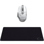 Logitech G502 X Gaming Ποντίκι 25600 DPI G240 Mouse Pad Λευκό