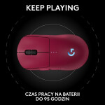 Logitech G Pro 2 Lightspeed Ασύρματο RGB Gaming Ποντίκι 44000 DPI Magenta