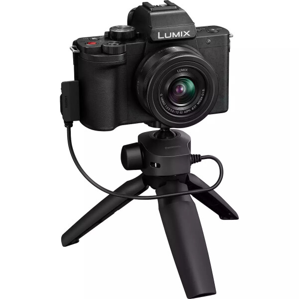 Panasonic C-G100D Mirrorless Φωτογραφική Μηχανή Kit G Vario 12-32mm F3.5-5.6 Asph. Mega OIS Tripod Grip Μαύρη