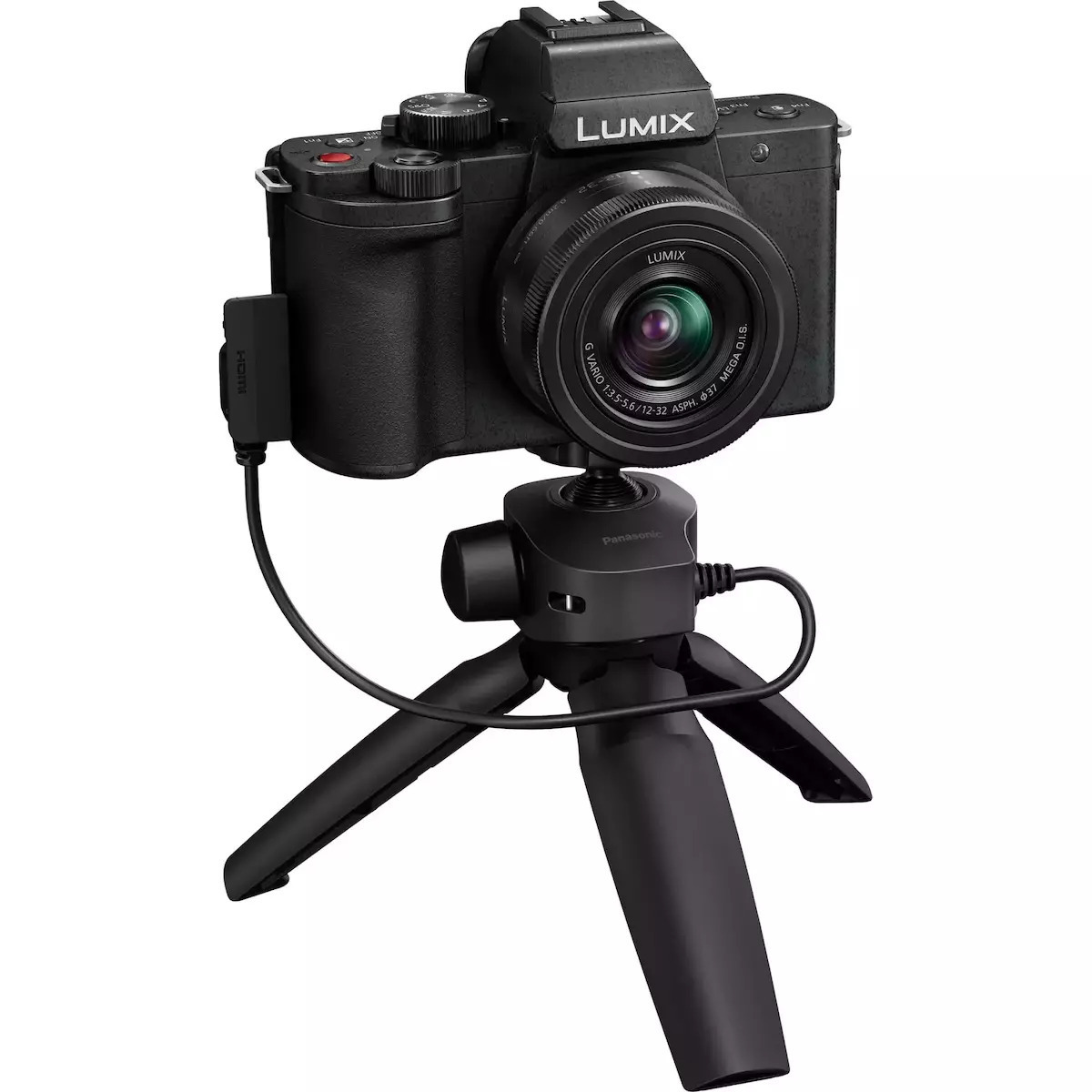 Panasonic C-G100D Mirrorless Φωτογραφική Μηχανή Kit G Vario 12-32mm F3.5-5.6 Asph. Mega OIS Tripod Grip Μαύρη