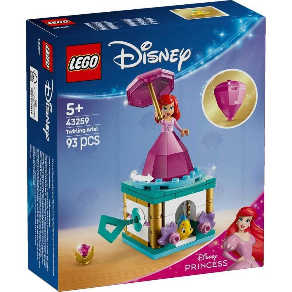 Lego Disney Twirling Ariel για 5 Ετών 93τμχ Κωδικός 43259