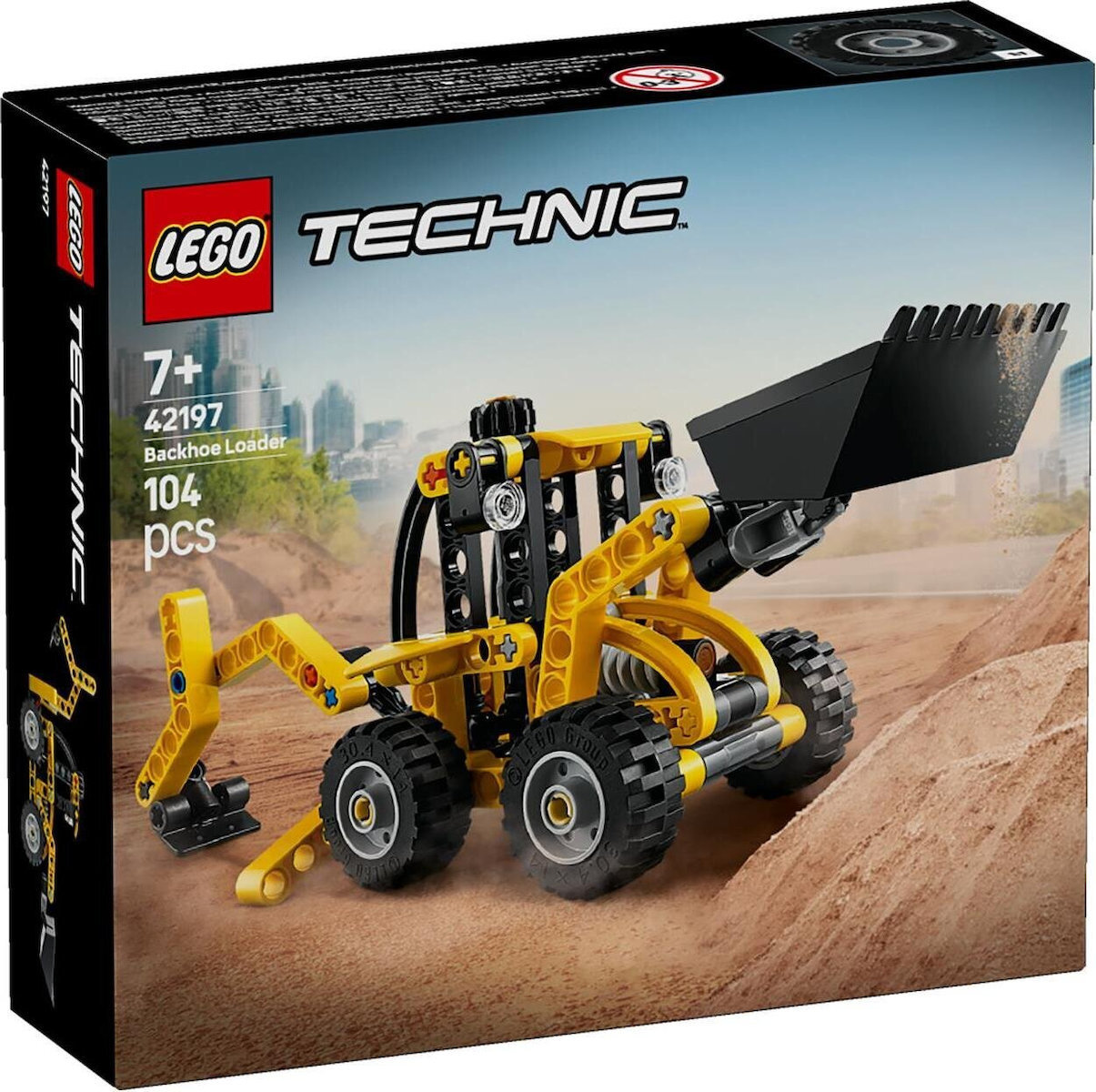 Lego Technic Backhoe Loader για 7 Ετών 104τμχ Κωδικός 42197