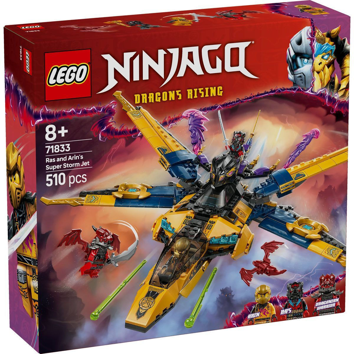 Lego Ninjago Ras and Arins Super Storm Jet για 8 Ετών 510τμχ Κωδικός 71833