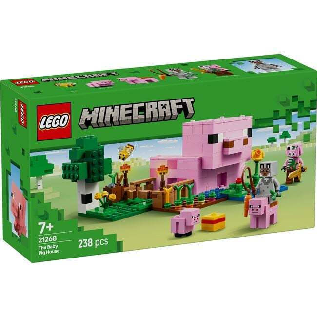 Lego Minecraft The Baby Pig House για 7 Ετών 238τμχ Κωδικός 21268