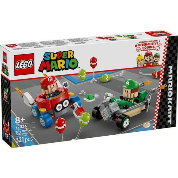 Lego Super Mario Mario Kart Baby Mario vs. Baby Luigi για 8 Ετών 321τμχ Κωδικός 72034