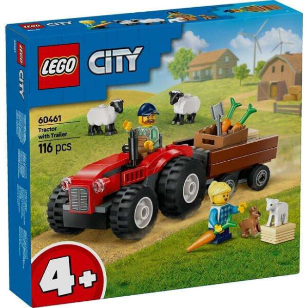 Lego City Tractor with Trailer για 4 Ετών 116τμχ Κωδικός 60461