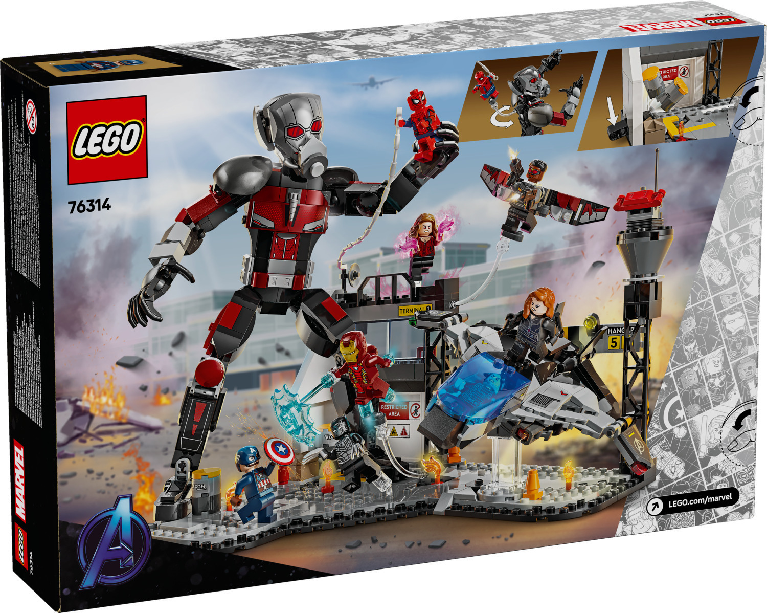 Lego Marvel Super Heroes - Captain America Civil War Action Battle για 10 Ετών 736τμχ Κωδικός 76314