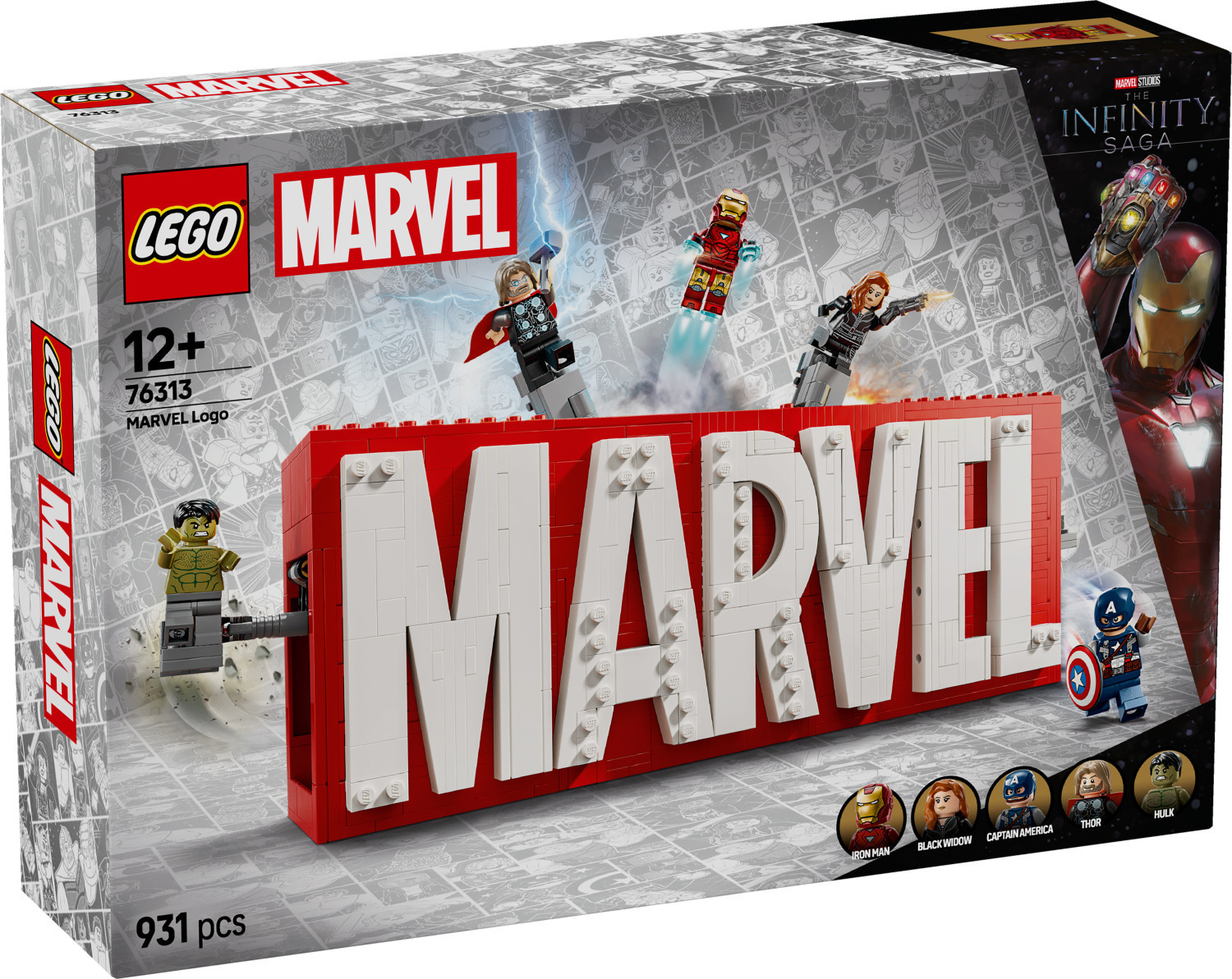 Lego Marvel Super Heroes - MARVEL Logo Minifigures για 12 Ετών 931τμχ Κωδικός 76313
