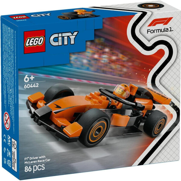 Lego City F1 Driver With Mclaren Race Car για 6 Ετών 86τμχ Κωδικός 60442