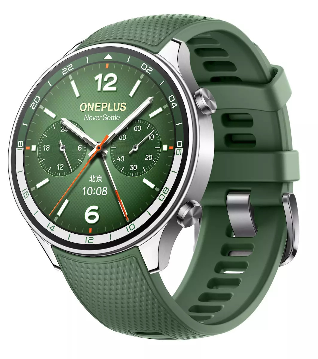 OnePlus Watch 2R Stainless Steel 47mm με Παλμογράφο Πράσινο