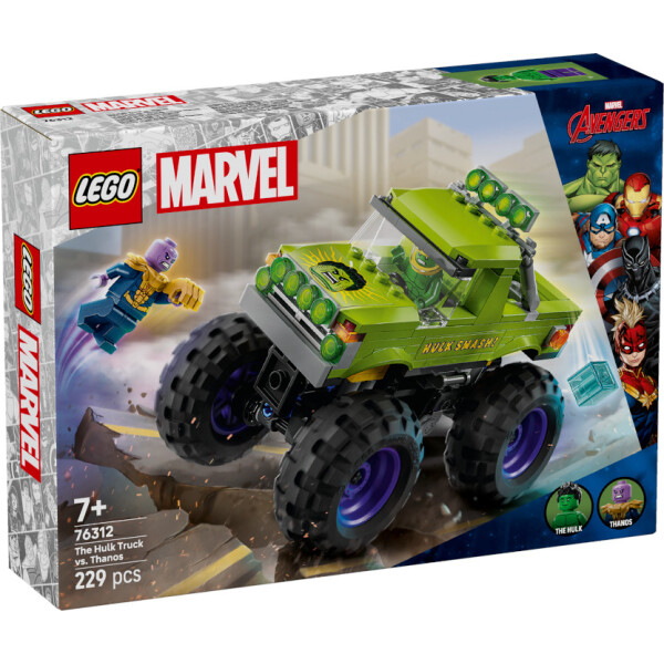 Lego Marvel The Hulk Truck vs. Thanos για 7 Ετών 229τμχ Κωδικός 76312