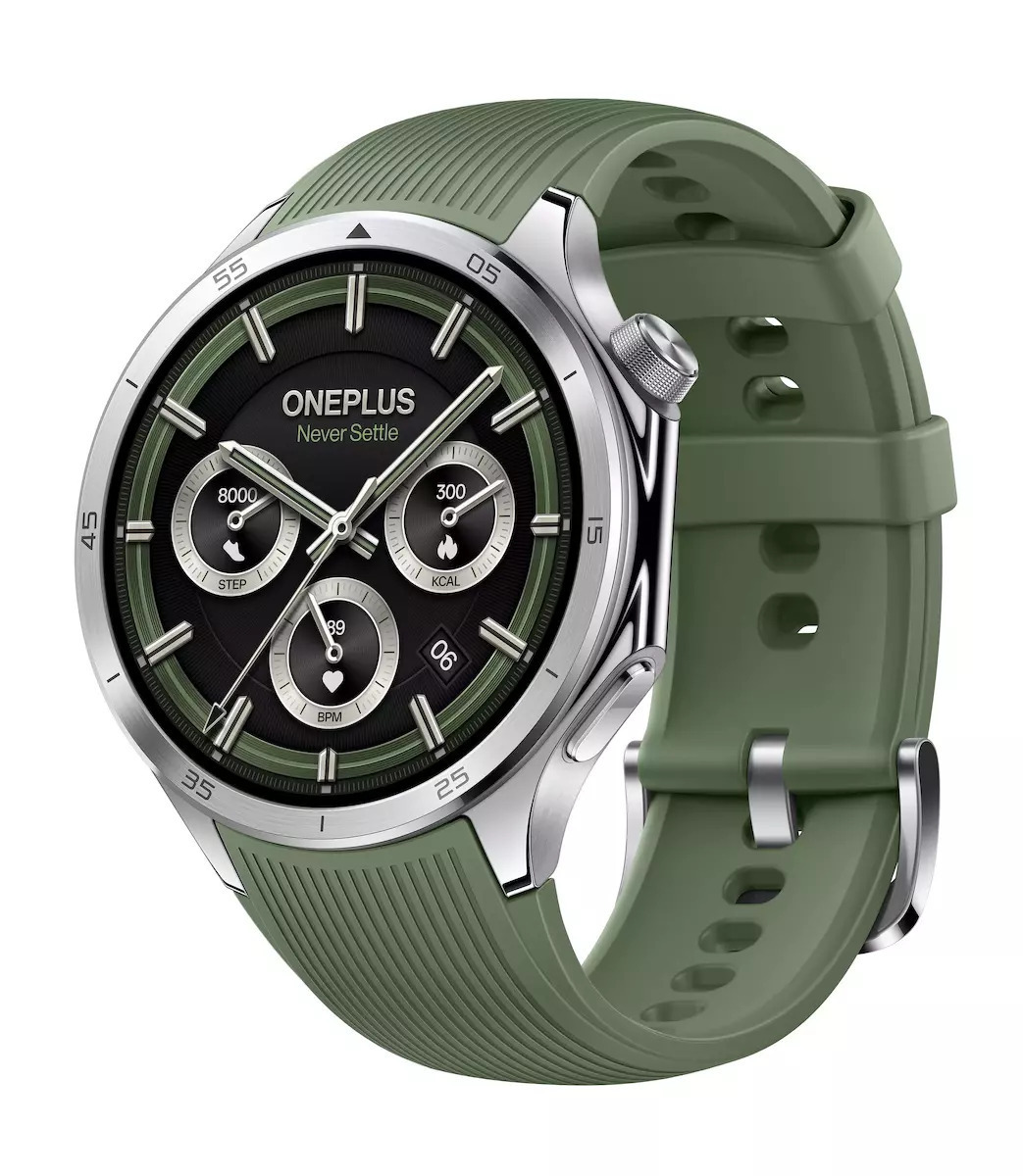 OnePlus Watch 3 Stainless Steel 47mm Αδιάβροχο με Παλμογράφο Emerald Titanium