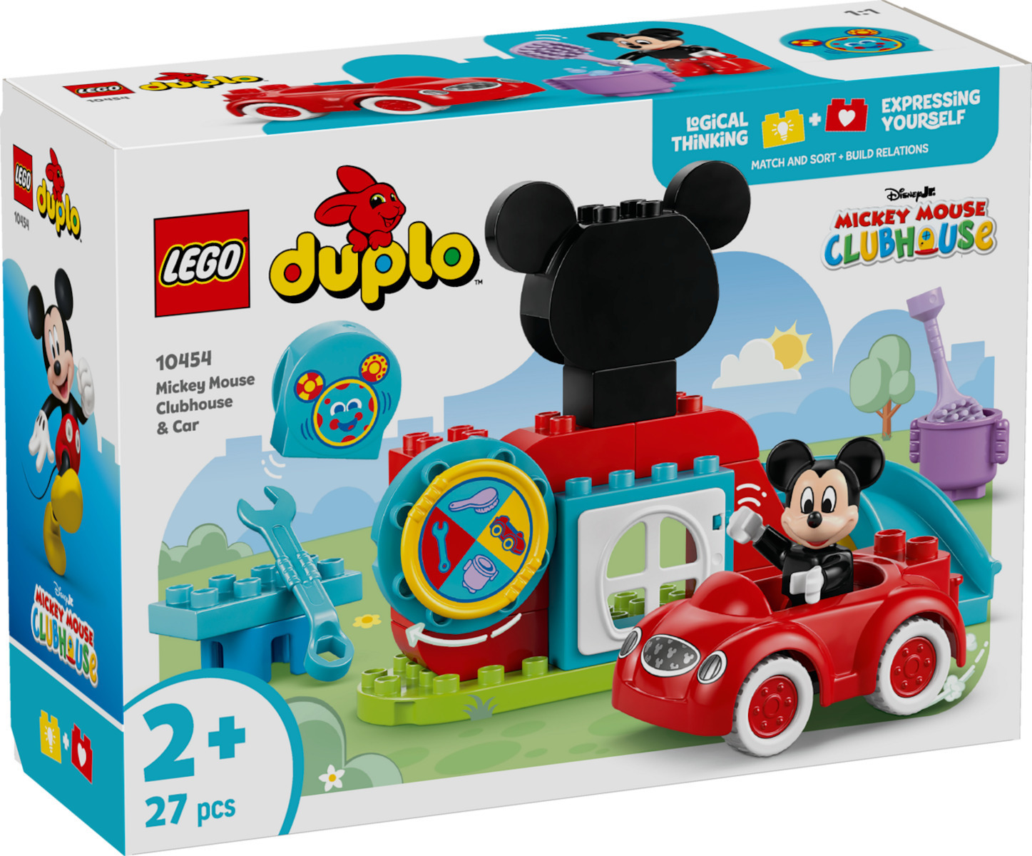 Lego Disney Mickey Mouse Clubhouse Car για 2 Ετών 27τμχ Κωδικός 10454