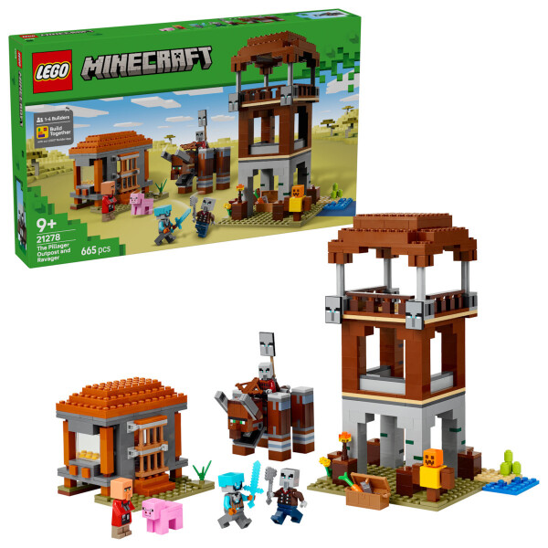 Lego Minecraft The Pillager Outpost and Ravager για 9 Ετών 665τμχ Κωδικός 21278