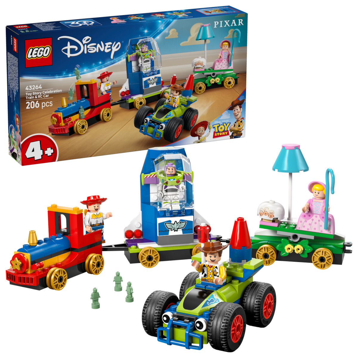 Lego Disney Toy Story Celebration Train RC Car για 4 Ετών 206τμχ Κωδικός 43264