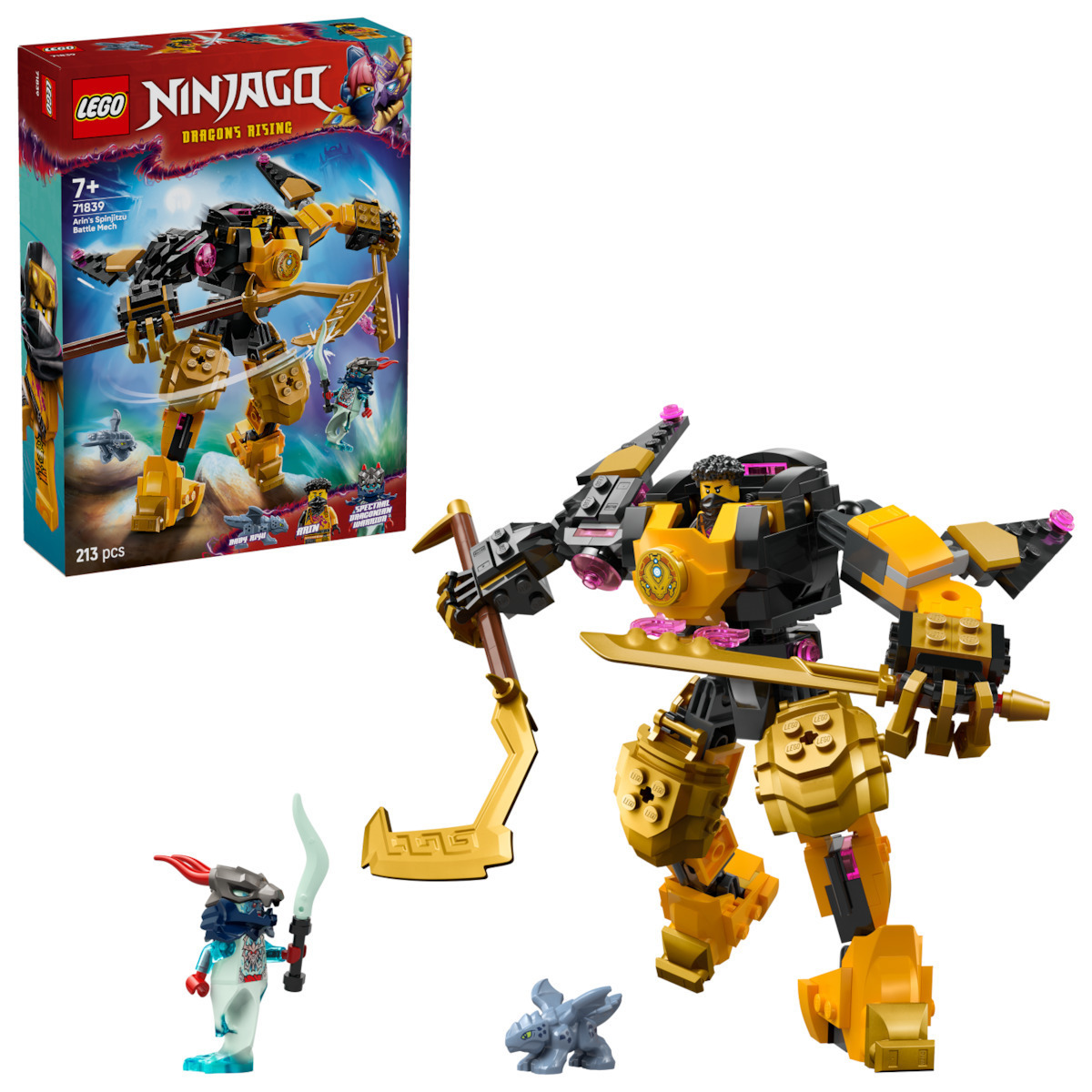 Lego Ninjago Arins Spinjitzu Battle Mech για 7 Ετών 213τμχ Κωδικός 71839