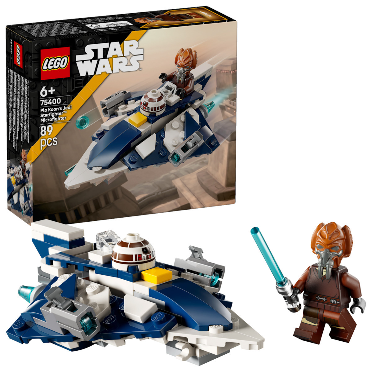 Lego Star Wars Plo Koons Jedi Starfighter Microfighter για 6 Ετών 89τμχ Κωδικός 75400