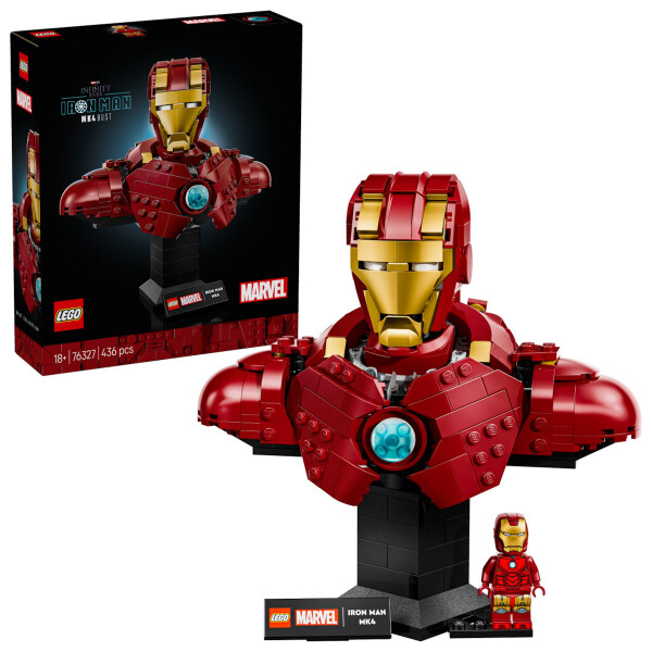 Lego Marvel Iron Man MK4 Bust για 18 Ετών 436τμχ Κωδικός 76327