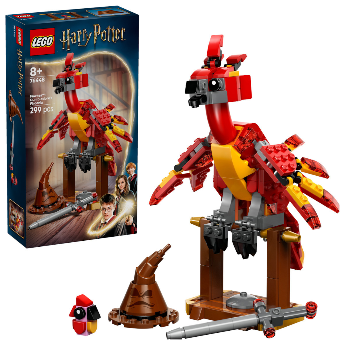 Lego Harry Potter Fawkes Dumbledores Phoenix για 8 Ετών 299τμχ Κωδικός 76448