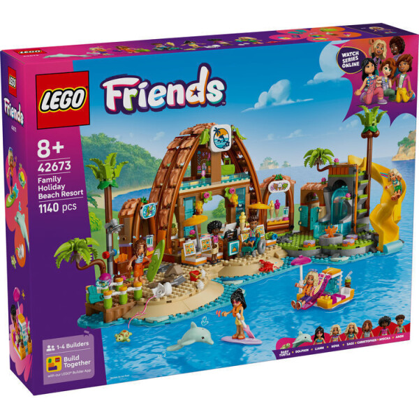 Lego Friends Family Vacation Beach Resort για 8 Ετών 1140τμχ Κωδικός 42673