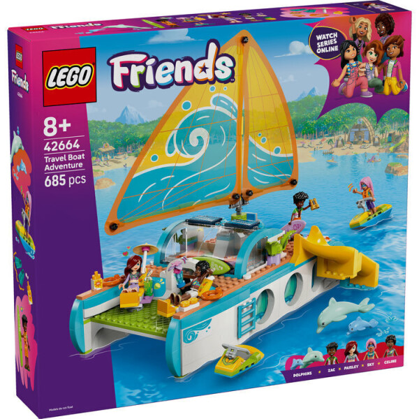 Lego Friends Travel Boat Adventure για 8 Ετών 685τμχ Κωδικός 42664