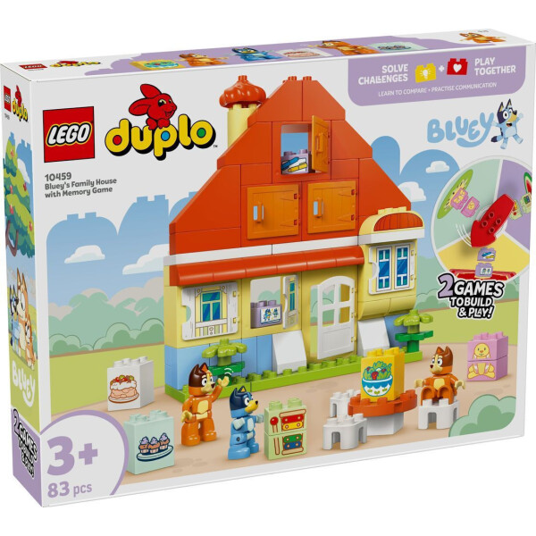 Lego Duplo Blueys Family House With Memory Game για 3 Ετών 83τμχ Κωδικός 10459