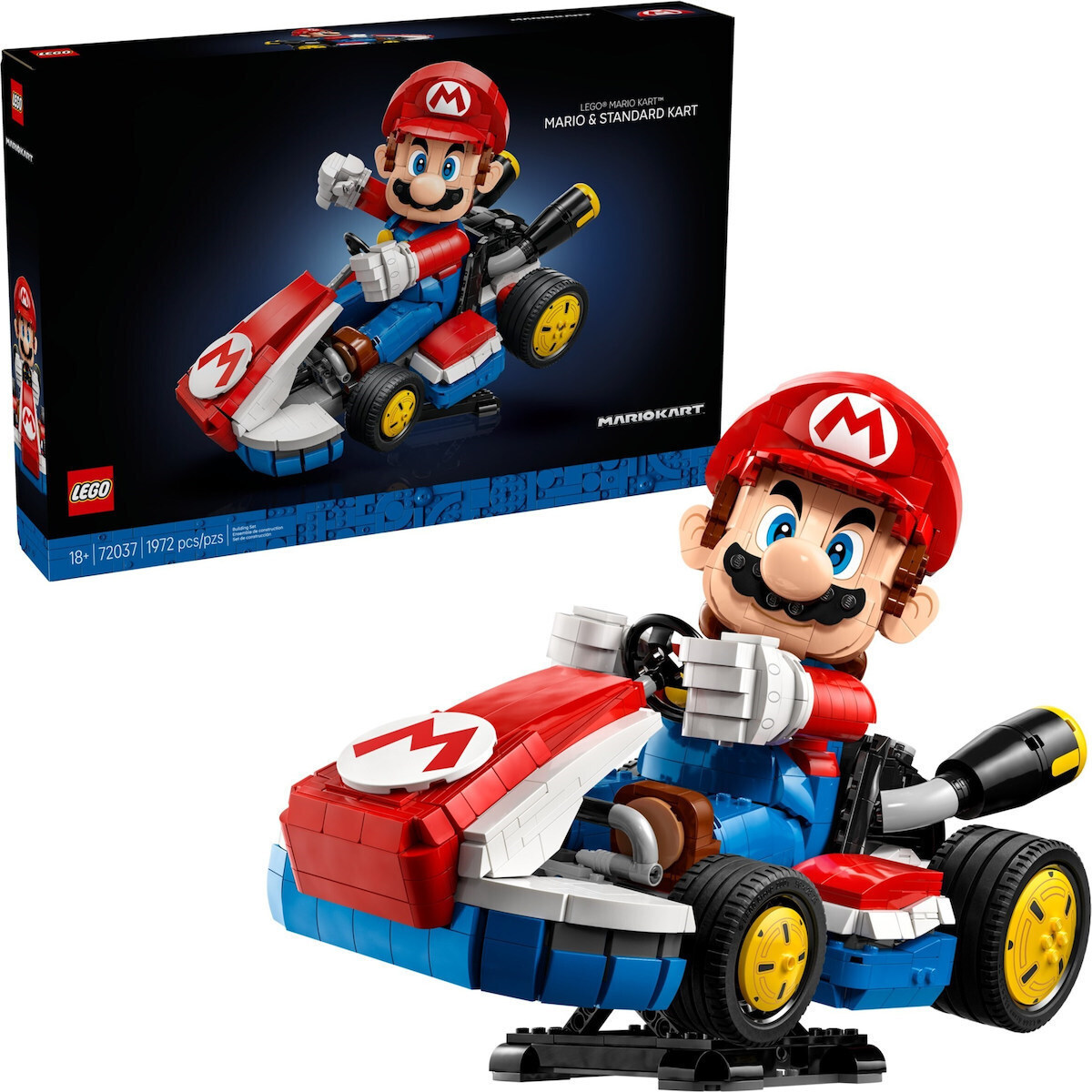 Lego Super Mario Kart-Mario Standard Kart για 18 Ετών 1972τμχ Κωδικός 72037